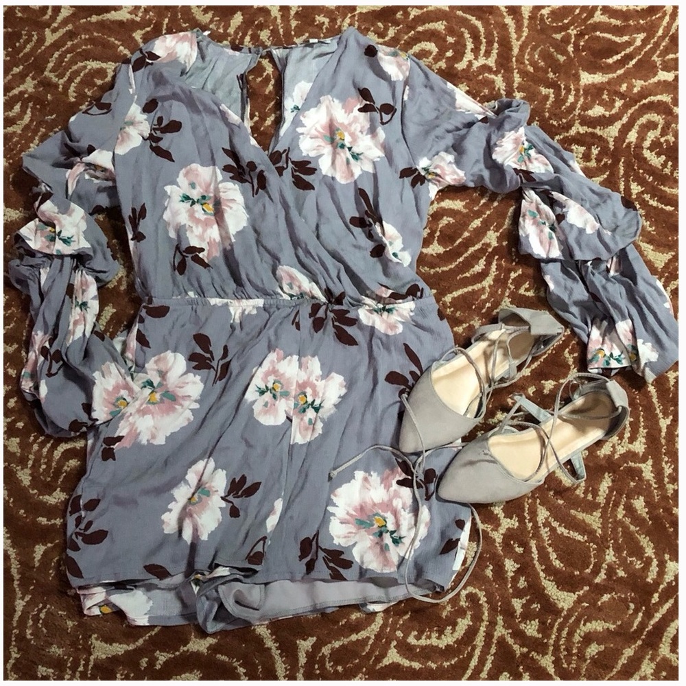 Floral romper (sold on other site)